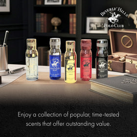 Beverly Hills Polo Club packaging display, premium gifting presentation.
