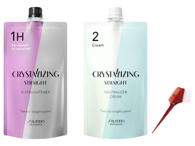 Beverly Professional Hair Rebonding Kit crystallizing straightener in action for smoother results