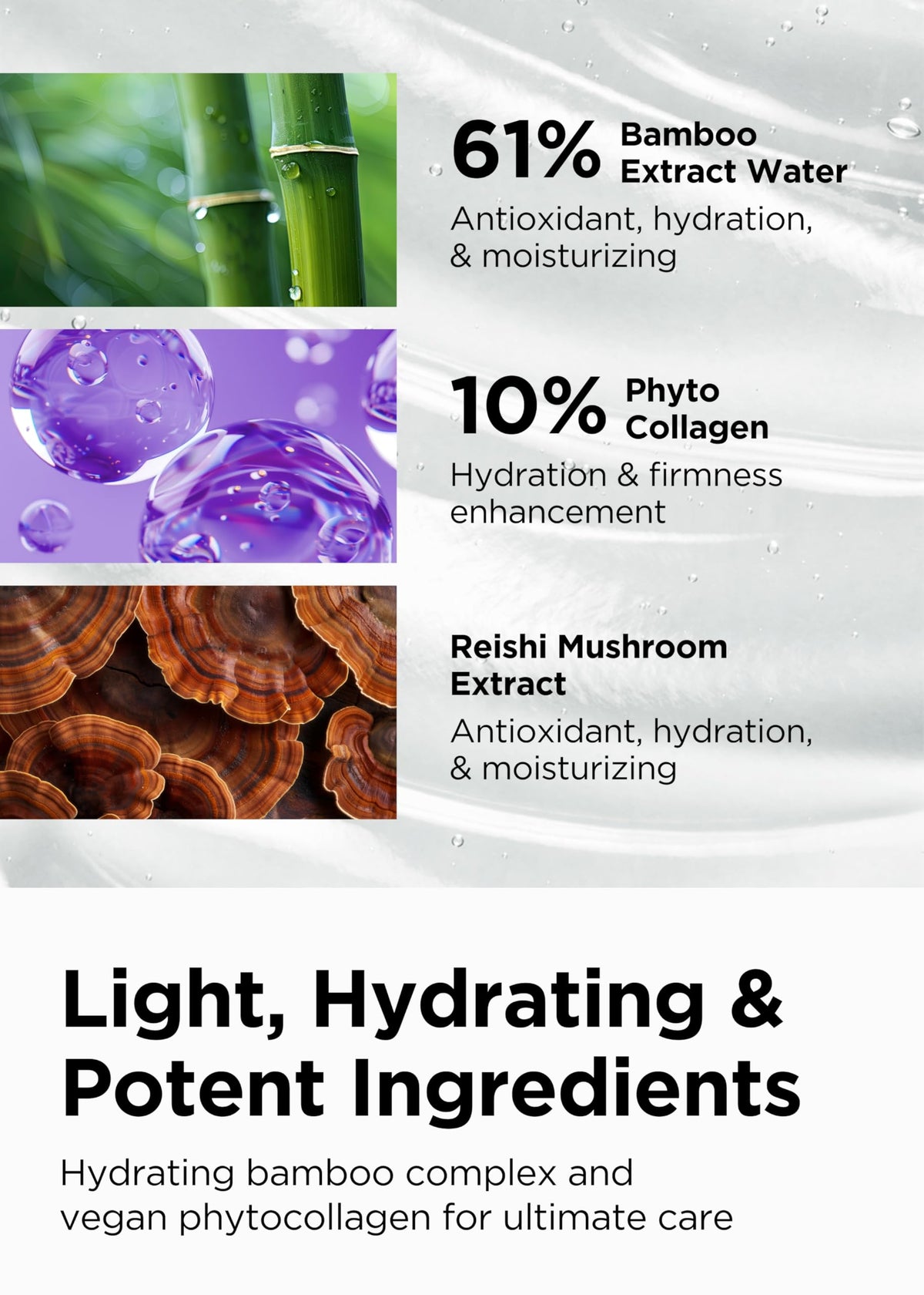 BE+WANTS bamboo water hydration supports daily under-eye comfort.