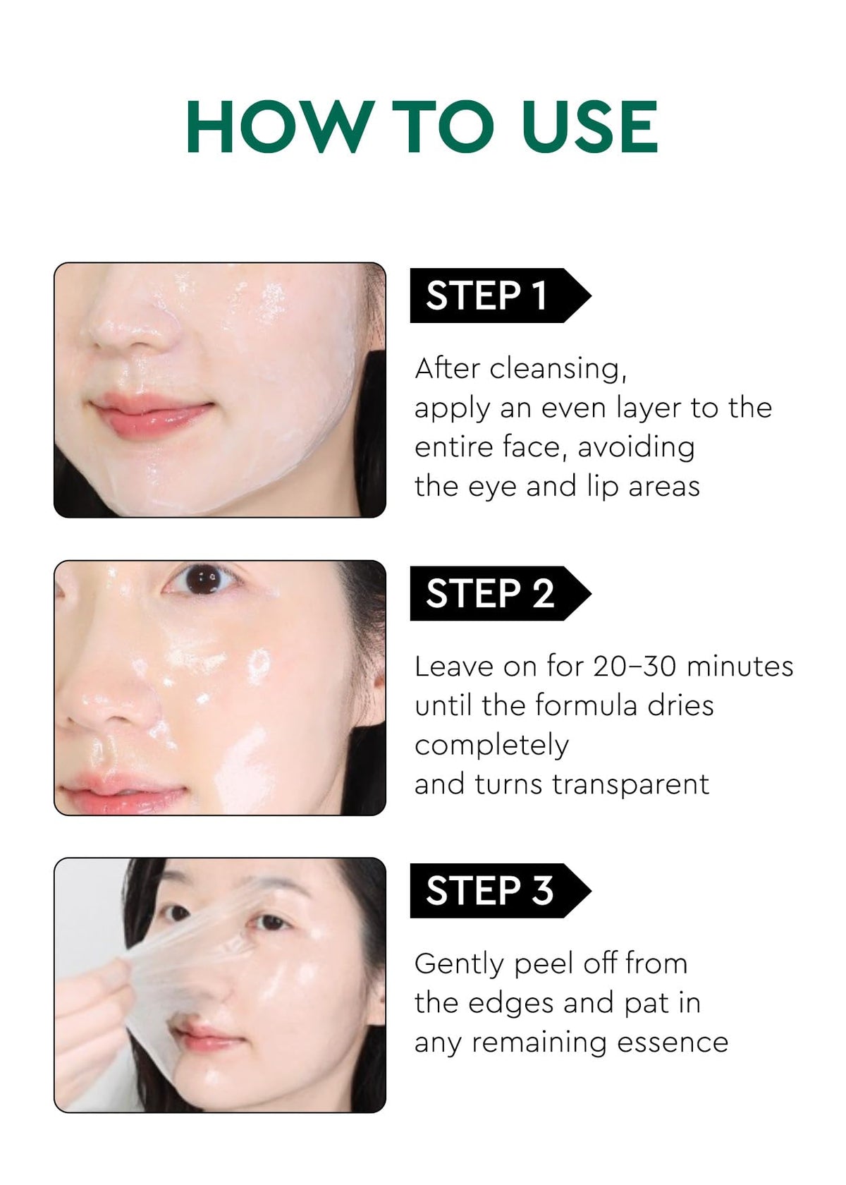 BE+WANTS Seaweed PDRN Glow Peel Off Mask delivers a radiant finish post-use.