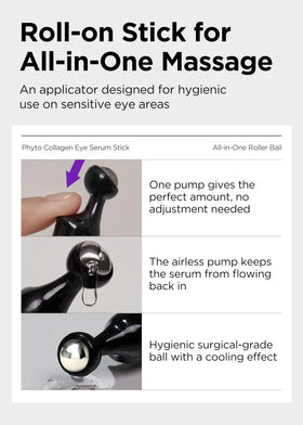 BE+WANTS cooling metal tip enables hands-free, precise application.