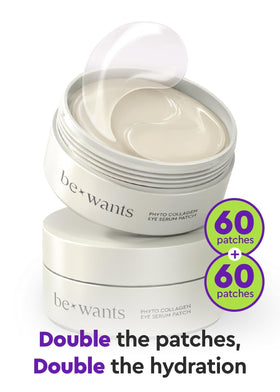 BE+WANTS under eye patches target dark circles for a brighter look.