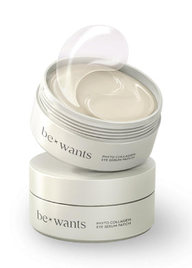 BE+WANTS under eye patches cooling puffy eyes for instant refreshment.