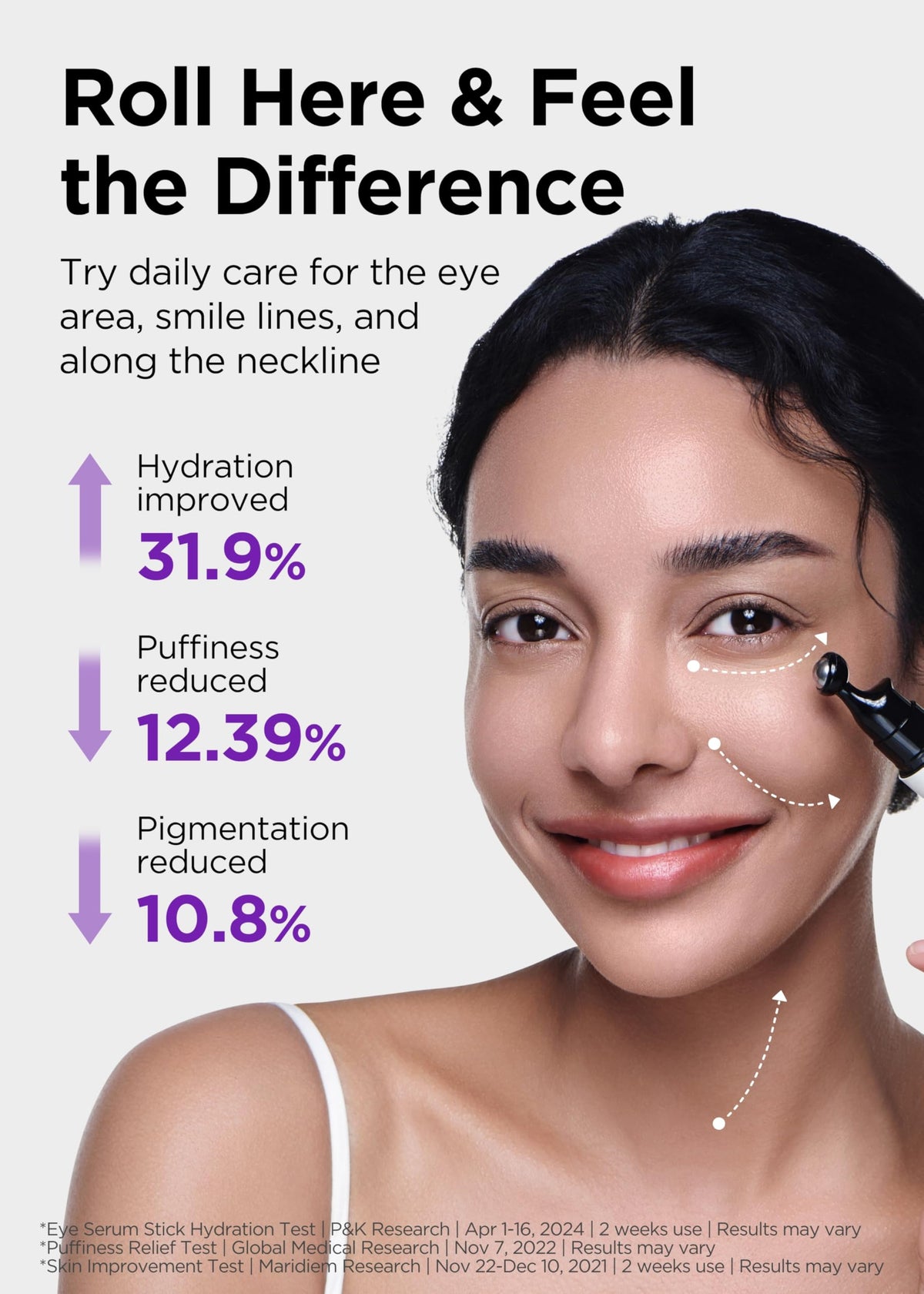 BE+WANTS vegan collagen supports gentle daily revitalization around the eyes.