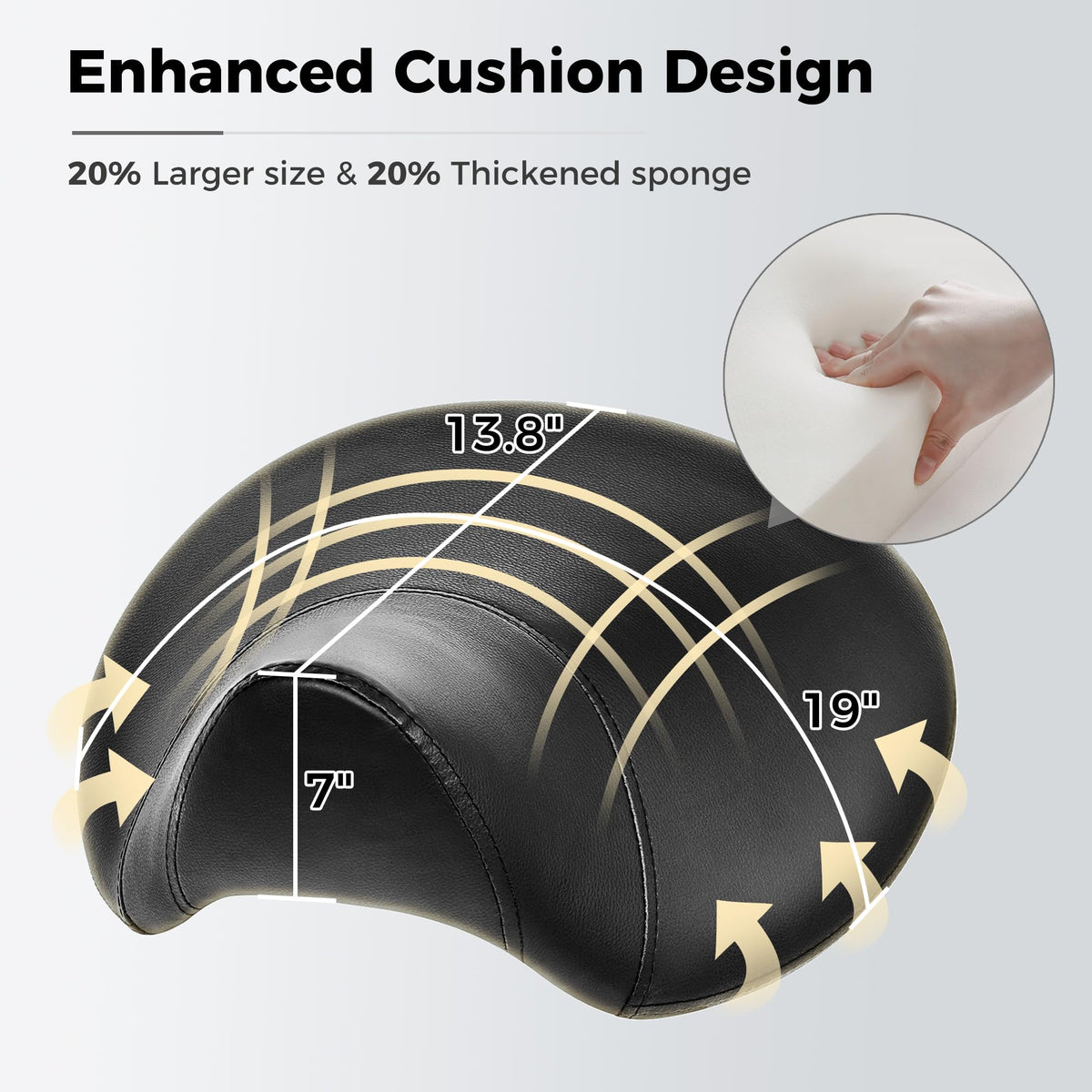 BEWISHOME Stool offers height adjustment to fit your desk and tasks.