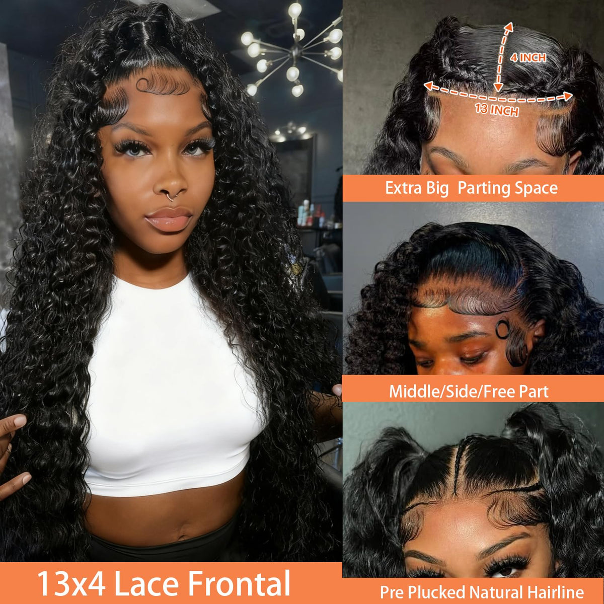 Bexclent ear-to-ear lace frontal supports versatile parting and updos.