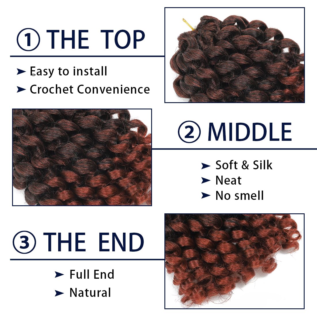 BEXIUKAKA 20 strands per pack for fuller looks.