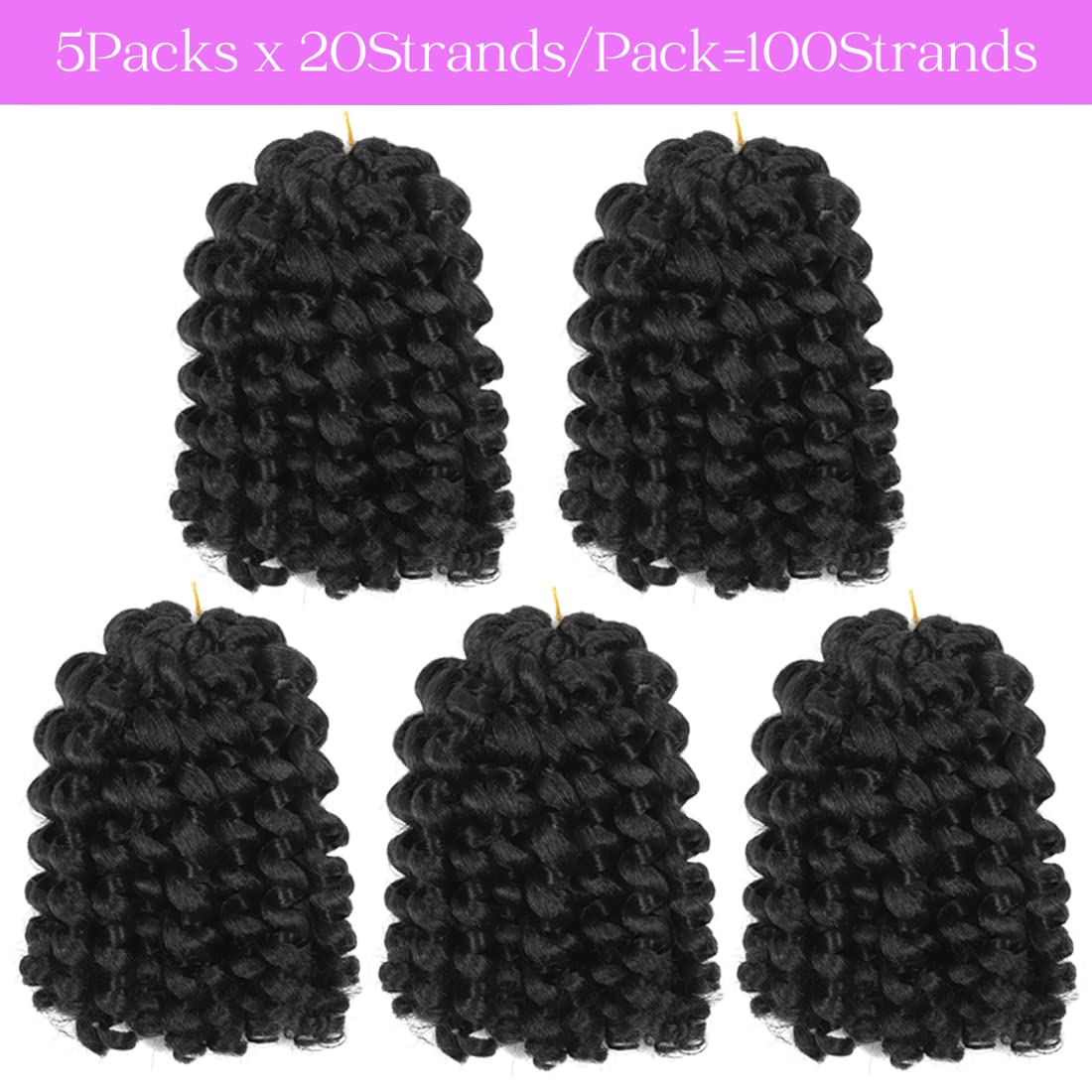 BEXIUKAKA 8-inch wand curl length on model highlights shoulder-length style.