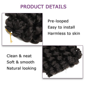 BEXIUKAKA Easy-to-install crochet braids for quick styling.