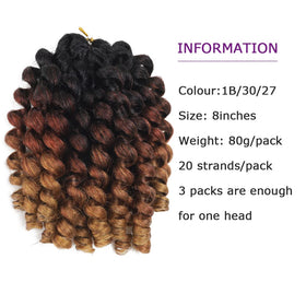 BEXIUKAKA 8-inch wand curls create shoulder-length volume and bounce