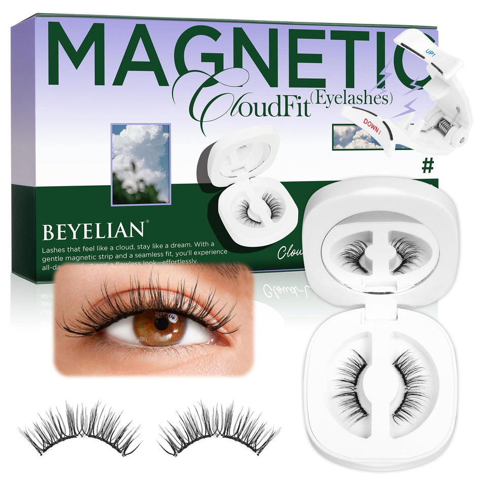 BEYELIAN magnetic eyelashes with applicator kit for easy daily wear