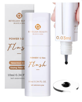 BEYELIAN sensitive eyelash extension glue bottle with precision wing for controlled drops