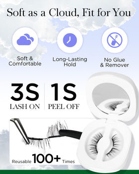 BEYELIAN soft magnetic strips for a comfortable natural look