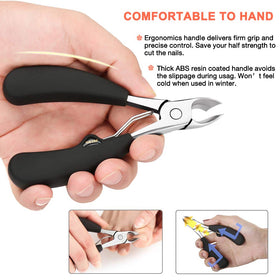 BEZOX thick-nail clippers wide-jaw in action for tough nails.
