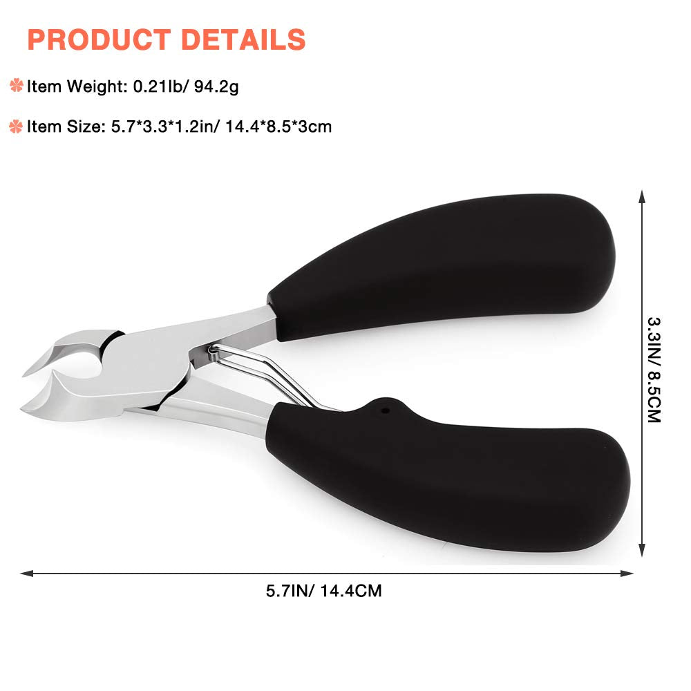 BEZOX thick-nails clipper wide-mouth-design for at-home care.