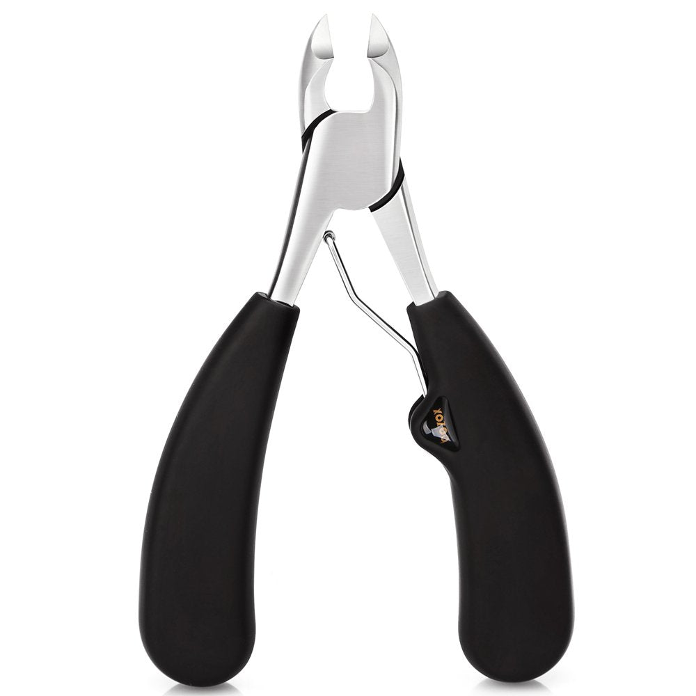 BEZOX thick toenail clippers blade close-up for precise trimming.