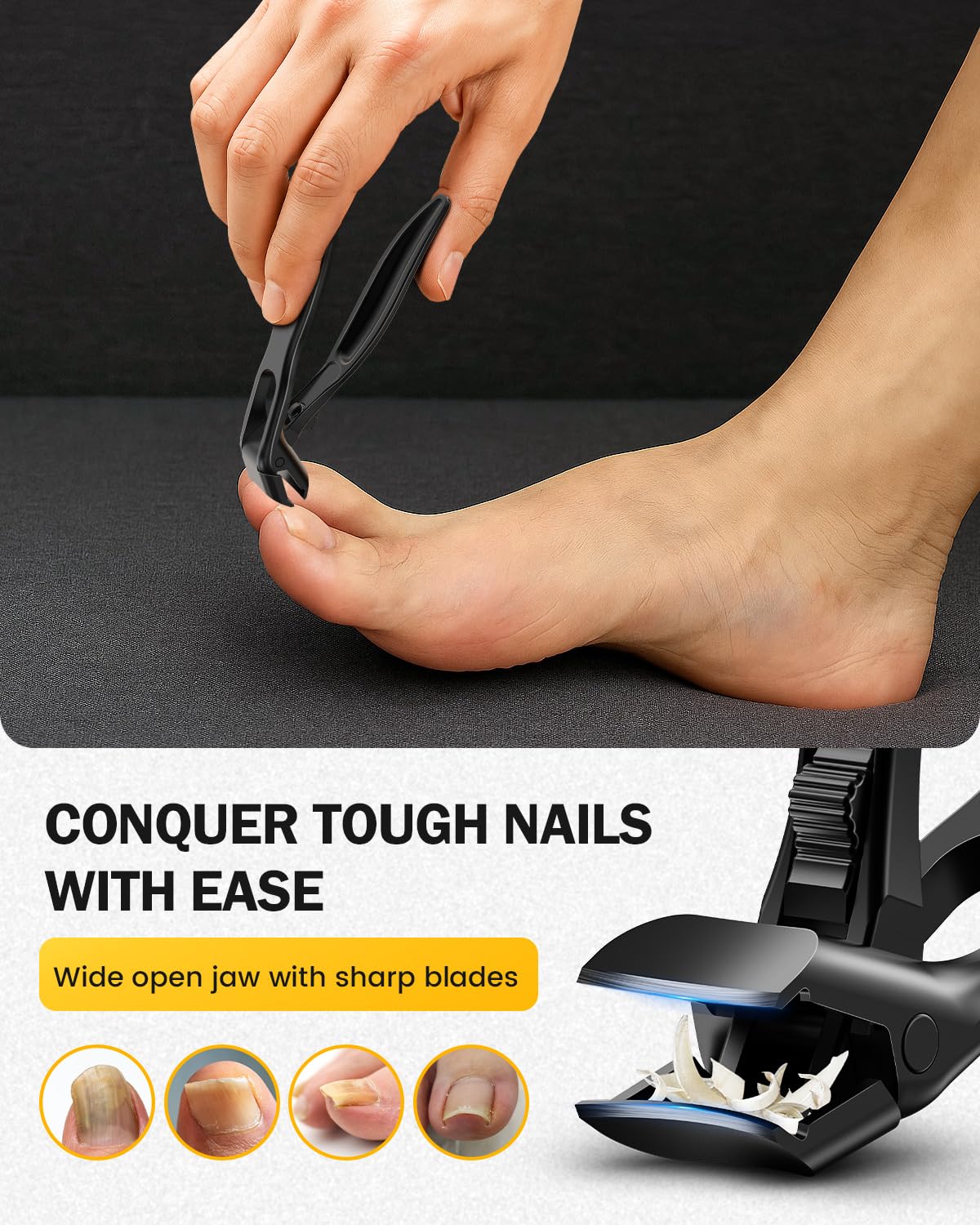 BEZOX ergonomic handle enables comfortable grip during trimming sessions