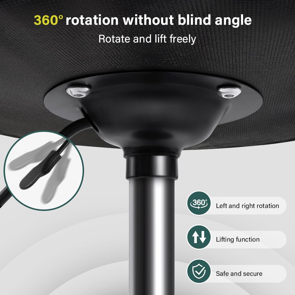 BFTOU Classic Swivel Stool assembly guide illustrates quick setup