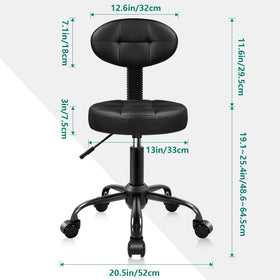 BFTOU height-adjustable stool shown for comfort at different heights.