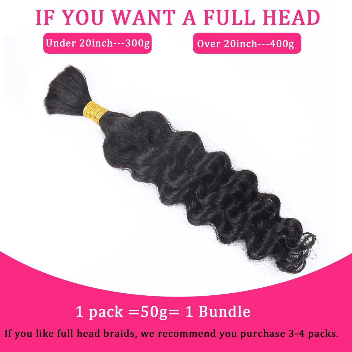 B-fashion No weft braiding hair for clean, knot-free installs.