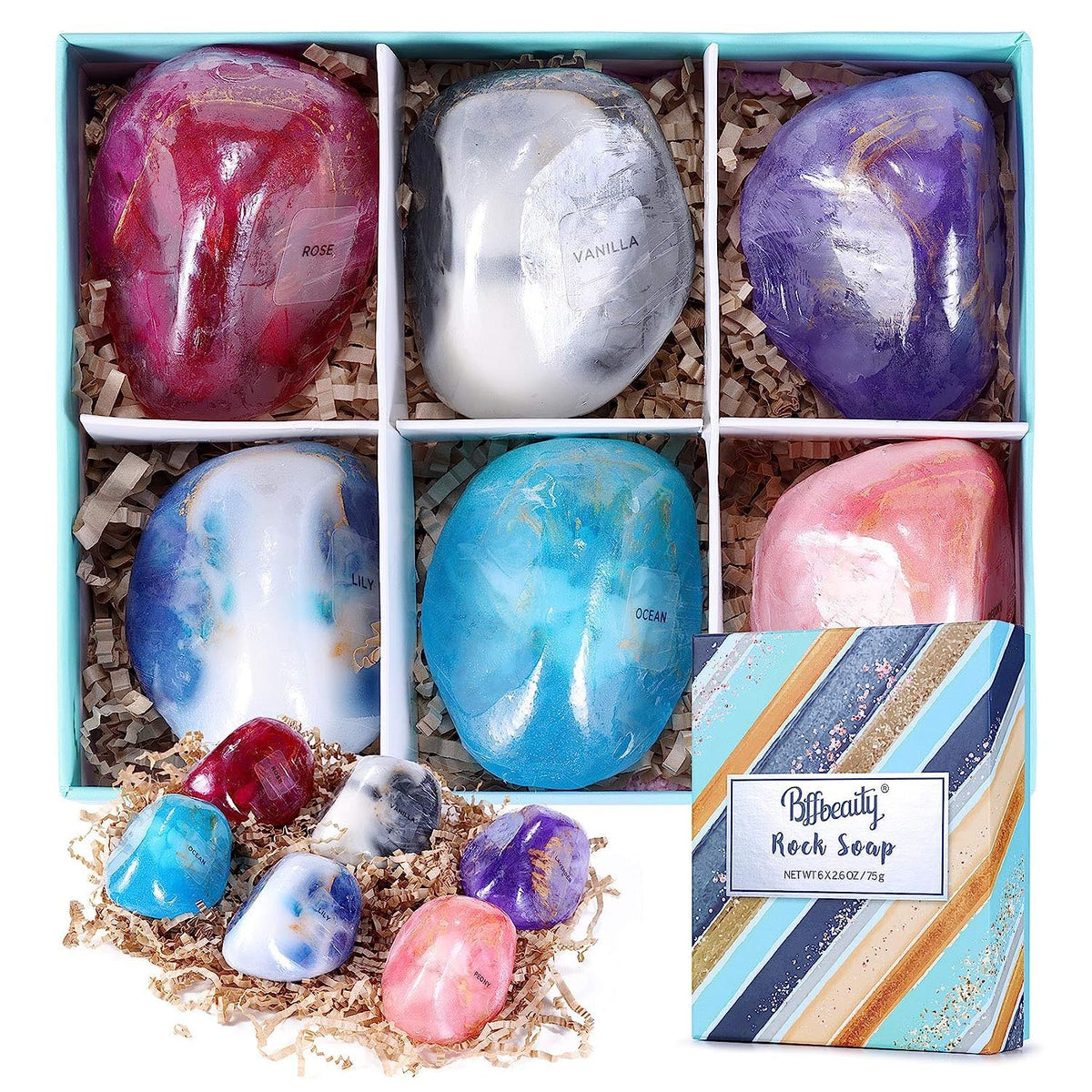Bff Beauty Garden soap set in gift box, ideal for celebrations.