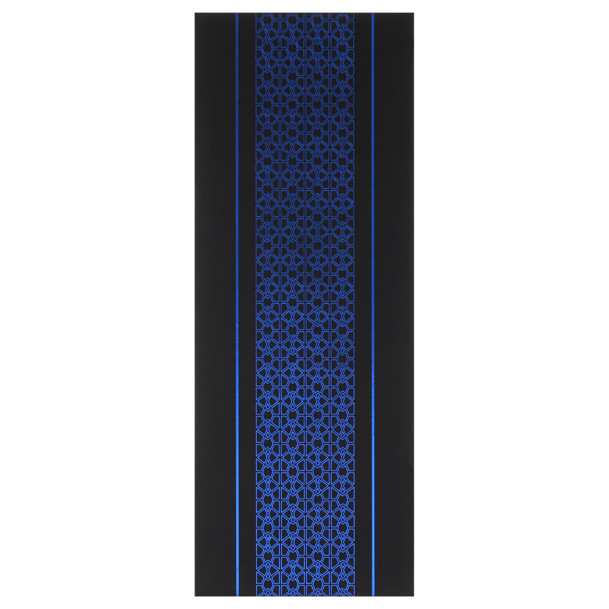 Double Bleu bottle on shelf emphasizes bold, contemporary vibe.