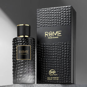 B Bharara Rome Pour Homme bottle with citrus opening for daily confidence.