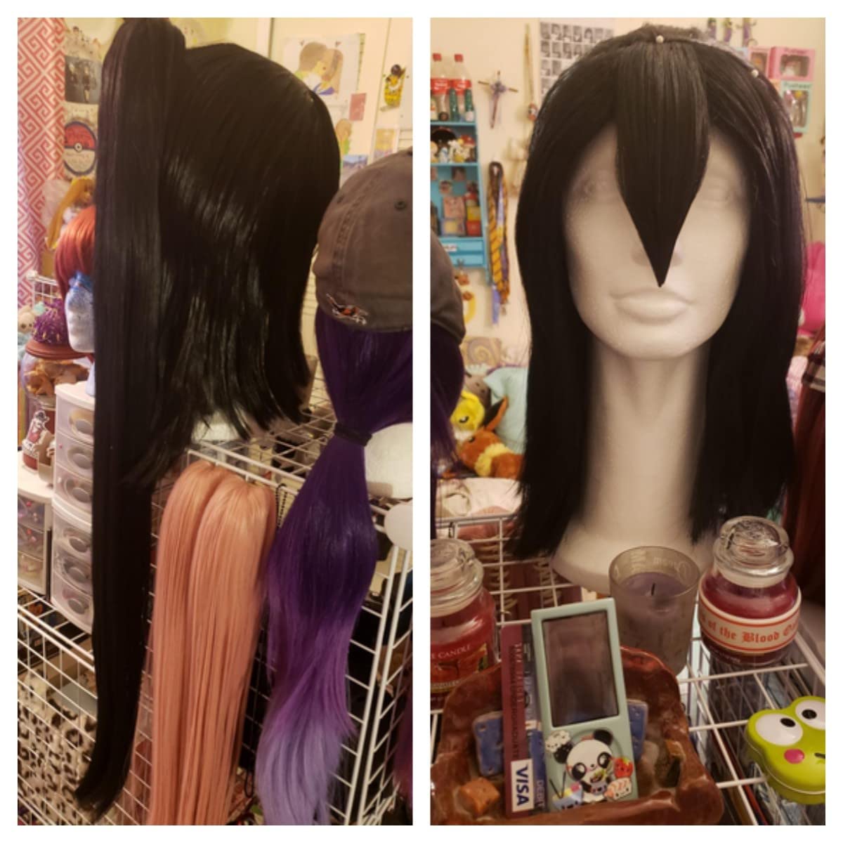 BH Beauty 15-inch foam mannequin head side view for versatile wig shaping