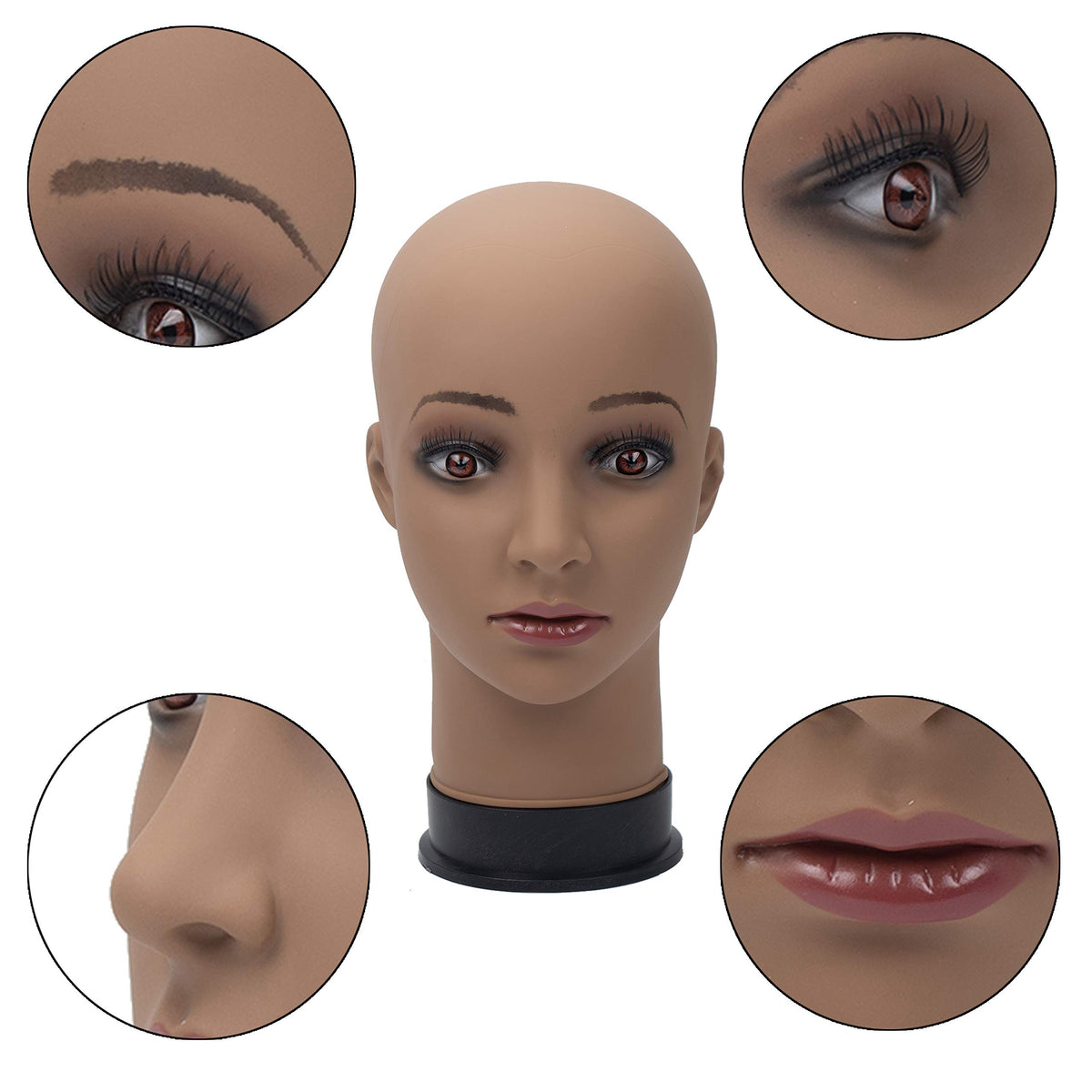 BHD BEAUTY display head for sunglasses, hats, and accessories