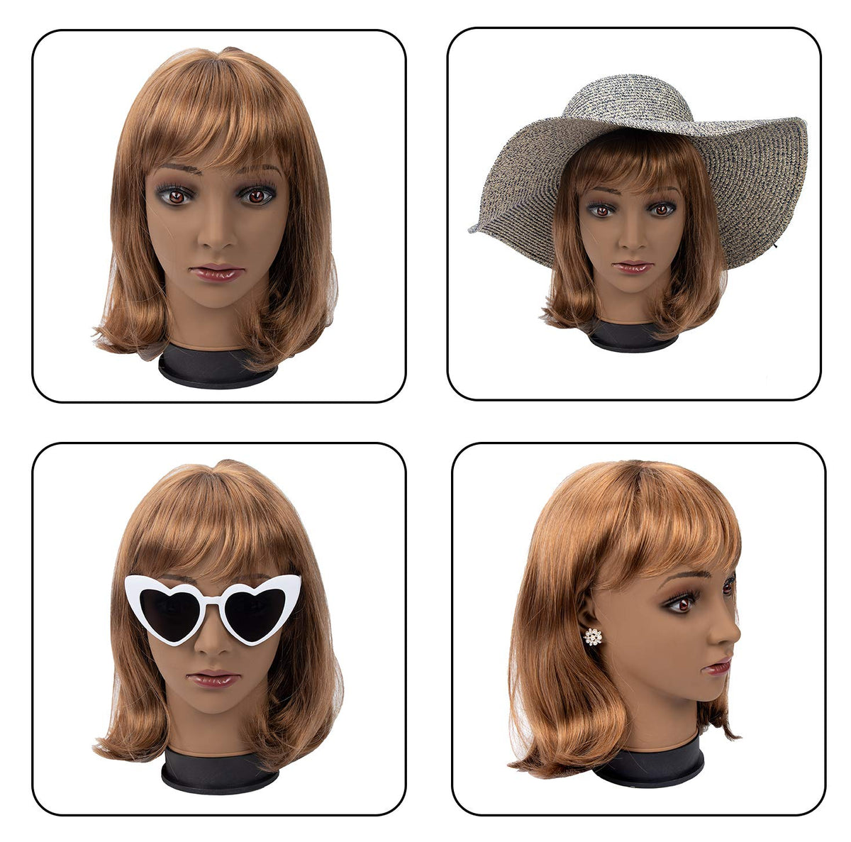 BHD BEAUTY head measures 11in tall and 22in around
