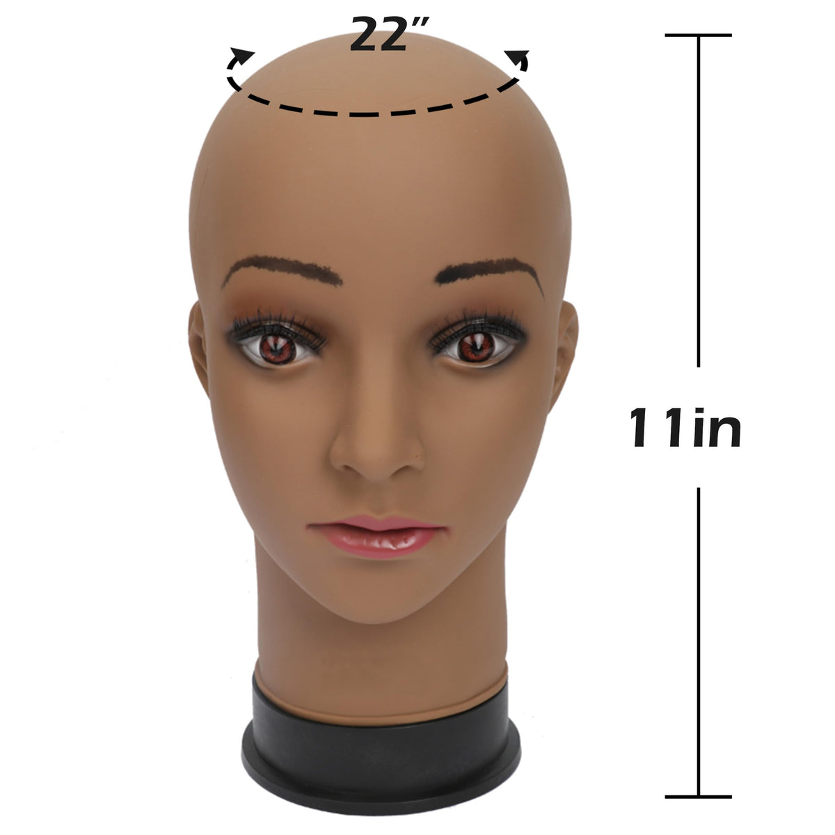 BHD BEAUTY wig making head with soft PVC skin