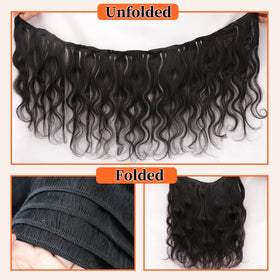 BIAGT 16A raw body wave bundle healthy ends no shedding is visible