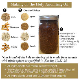 BIBLE N Beautyoils organic myrrh component close-up for aroma and history.