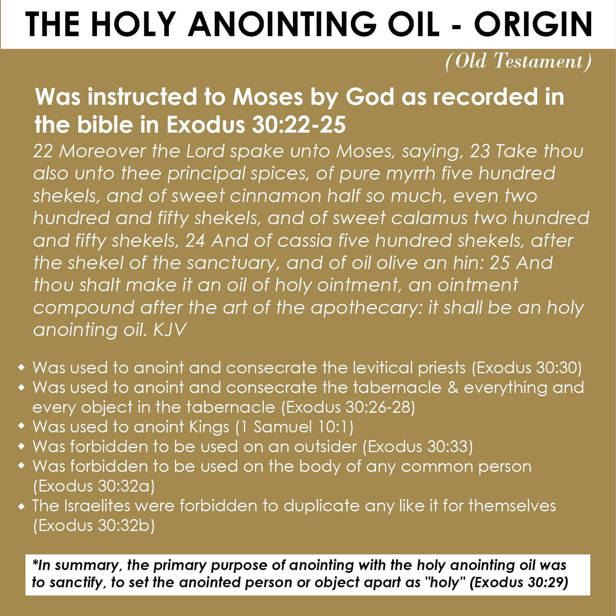 BIBLE N Beautyoils spice samples included for aromatic exploration.
