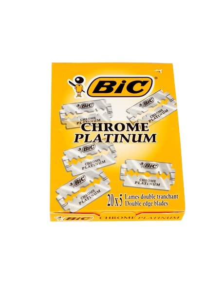 BIC Chrome Platinum double-edge blade pack for consistent quality