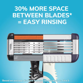 BIC EasyRinse Sensitive razor in use showing quick rinse and glide