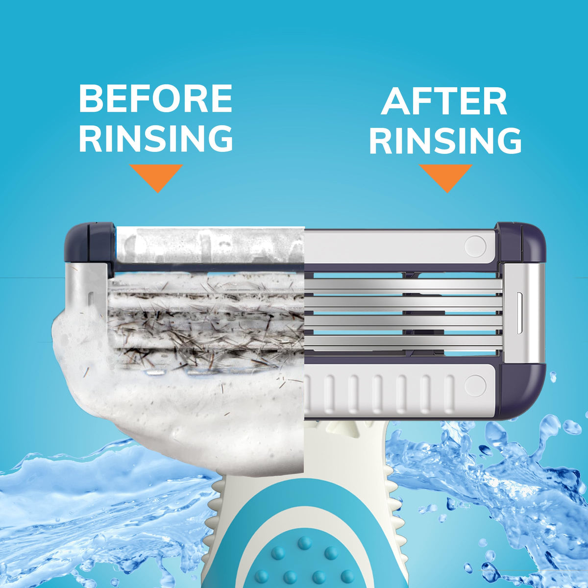 BIC EasyRinse Sensitive razor travel-ready compact design fits gym bags