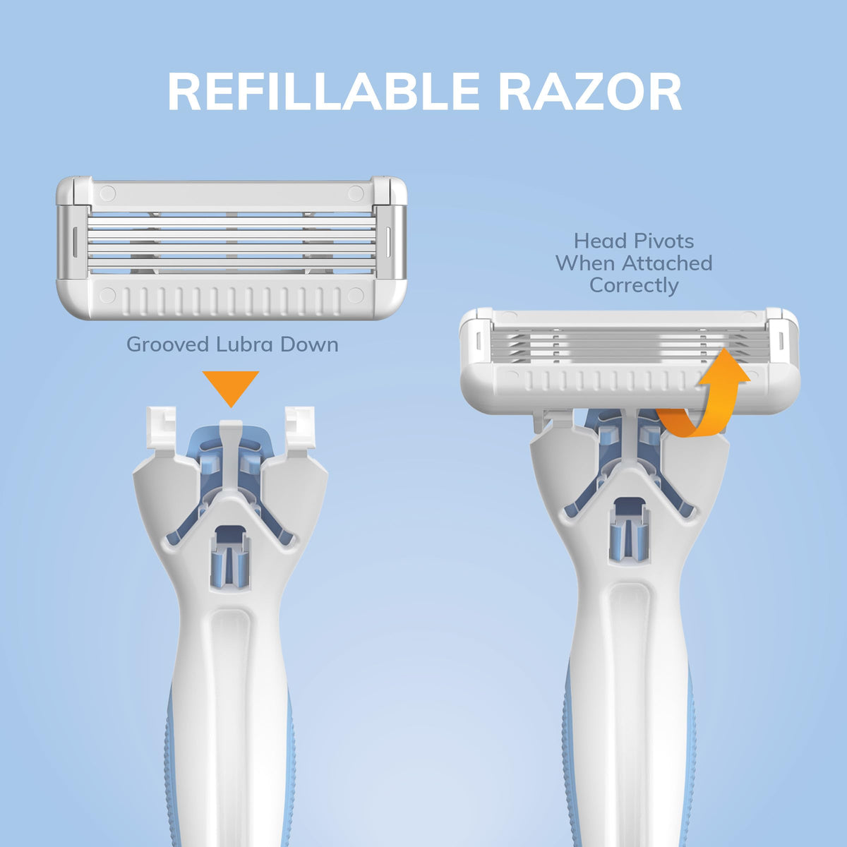 Travel-friendly razor fits gym bag for quick, convenient shaves.
