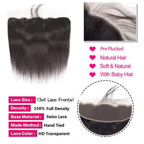 BICNGA straight bundles with closure for quick sew-in style.