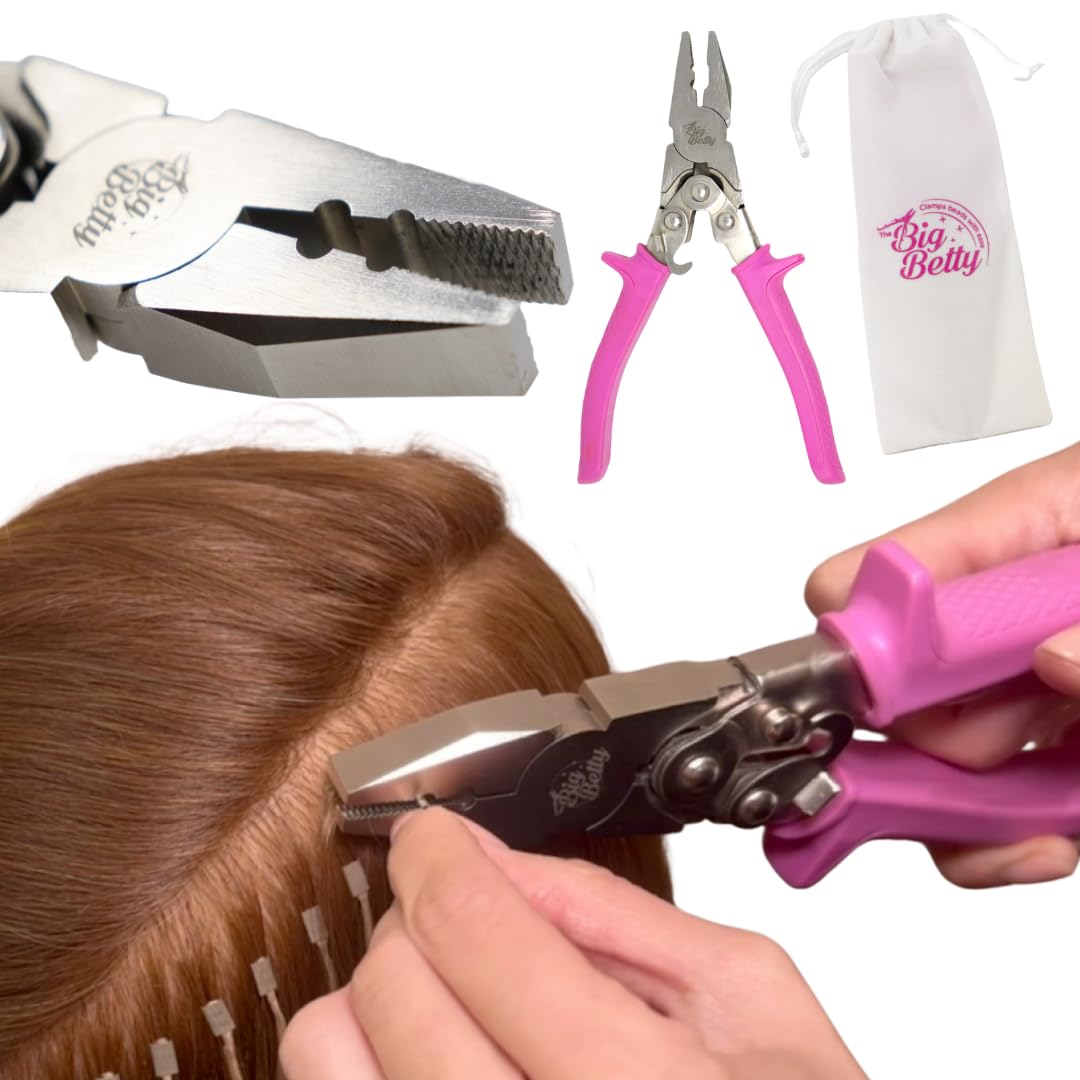 Big Betty keratin bond remover pliers with extended handles for easier leverage during removal