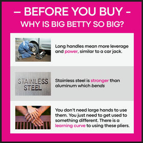 Big Betty tool helps reduce hand fatigue during frequent squeezes