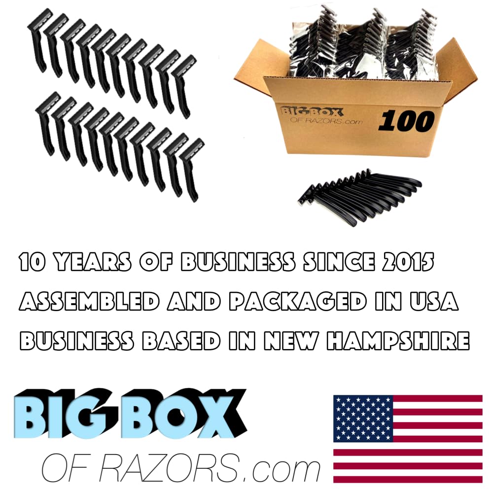 Big Box of Razors bulk pack designed for professional and home use.