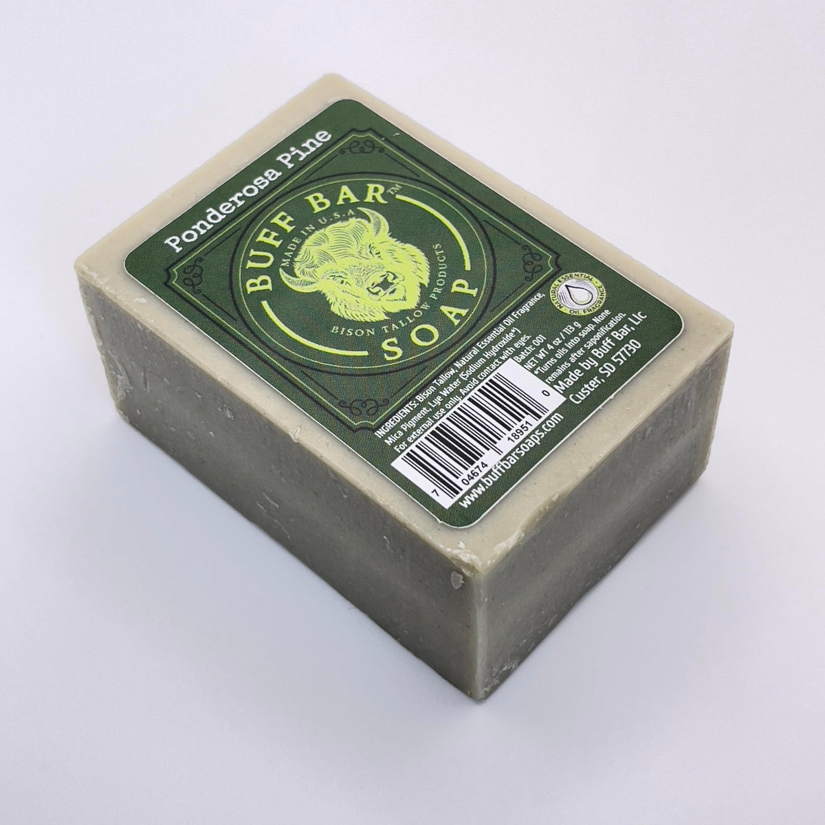 Big Crazy Buffalo bison tallow bar great for face and body cleansing.