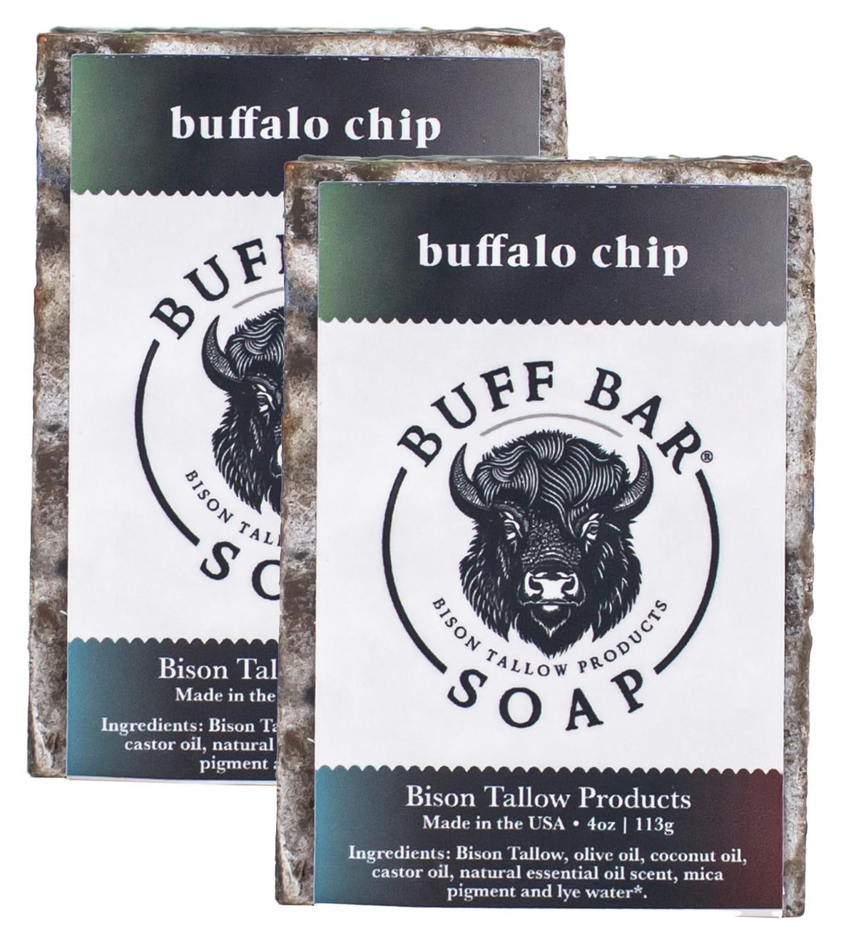 Big Crazy Buffalo Bison Tallow Soap Bar, Trail Ride scent for gentle cleansing and hydration