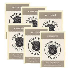 Big Crazy Buffalo Buff Bar unscented pack shot for gentle daily cleansing