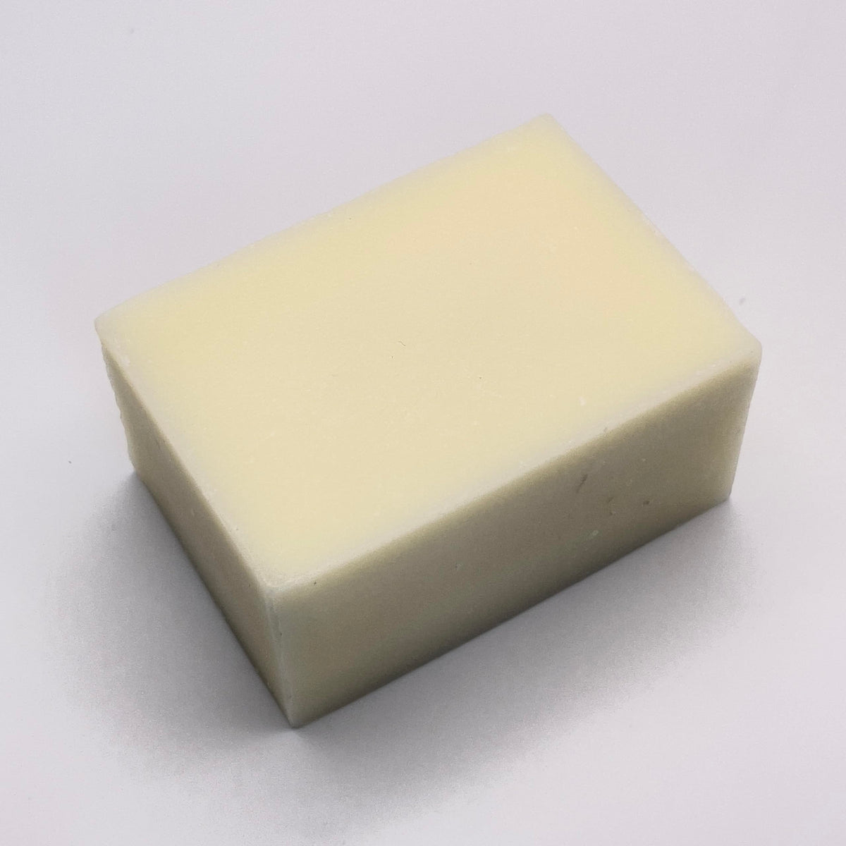 Big Crazy Buffalo Lemon Drop soap bar front view showing citrus scent.