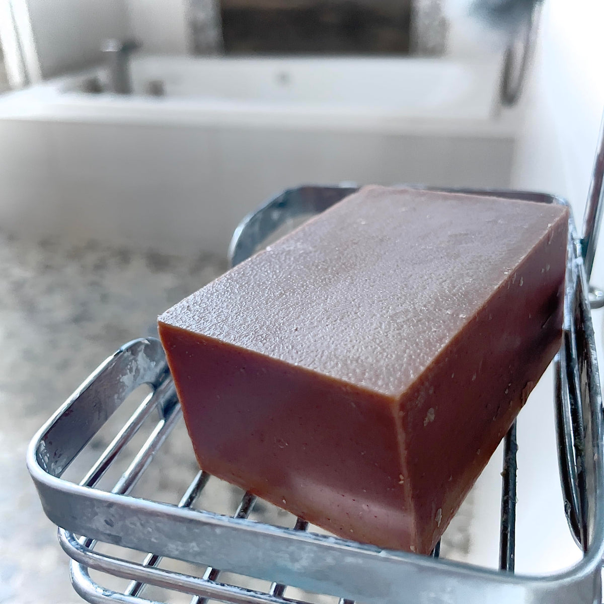 Big Crazy Buffalo soap lather demonstration indicating gentle low-foam cleansing benefit