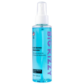 Big Kizzy Blue Bond Remover bottle 4oz shown, convenient solvent for safe removal.