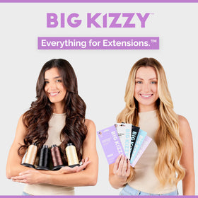 Big Kizzy clip-in-extensions-kit: convert tape-ins to clip-ins for vacation-ready looks.