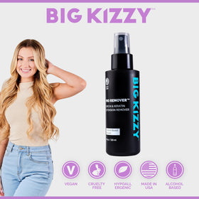 Big Kizzy Pro Remover evaporates cleanly leaving no residue after removal
